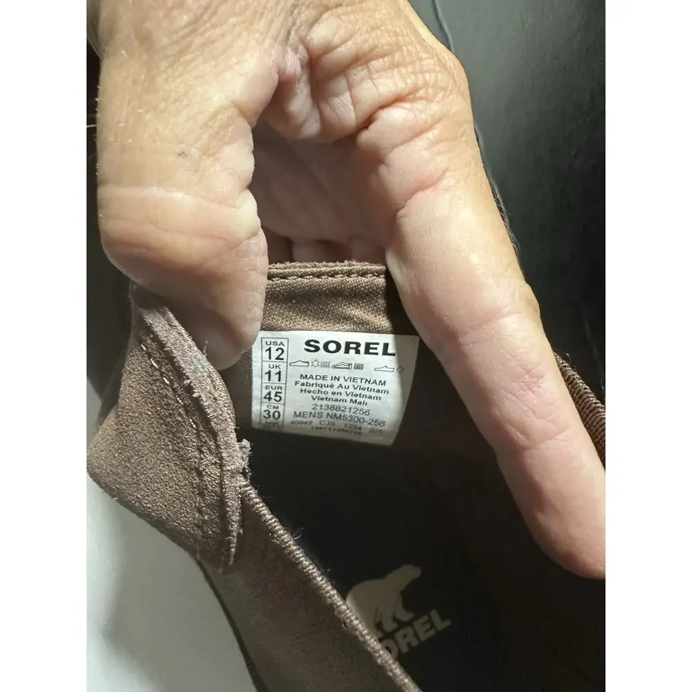 Sorel Men's Cyprus Chelsea Waterproof Boot Tobacco/Blackened Brown Sz 12